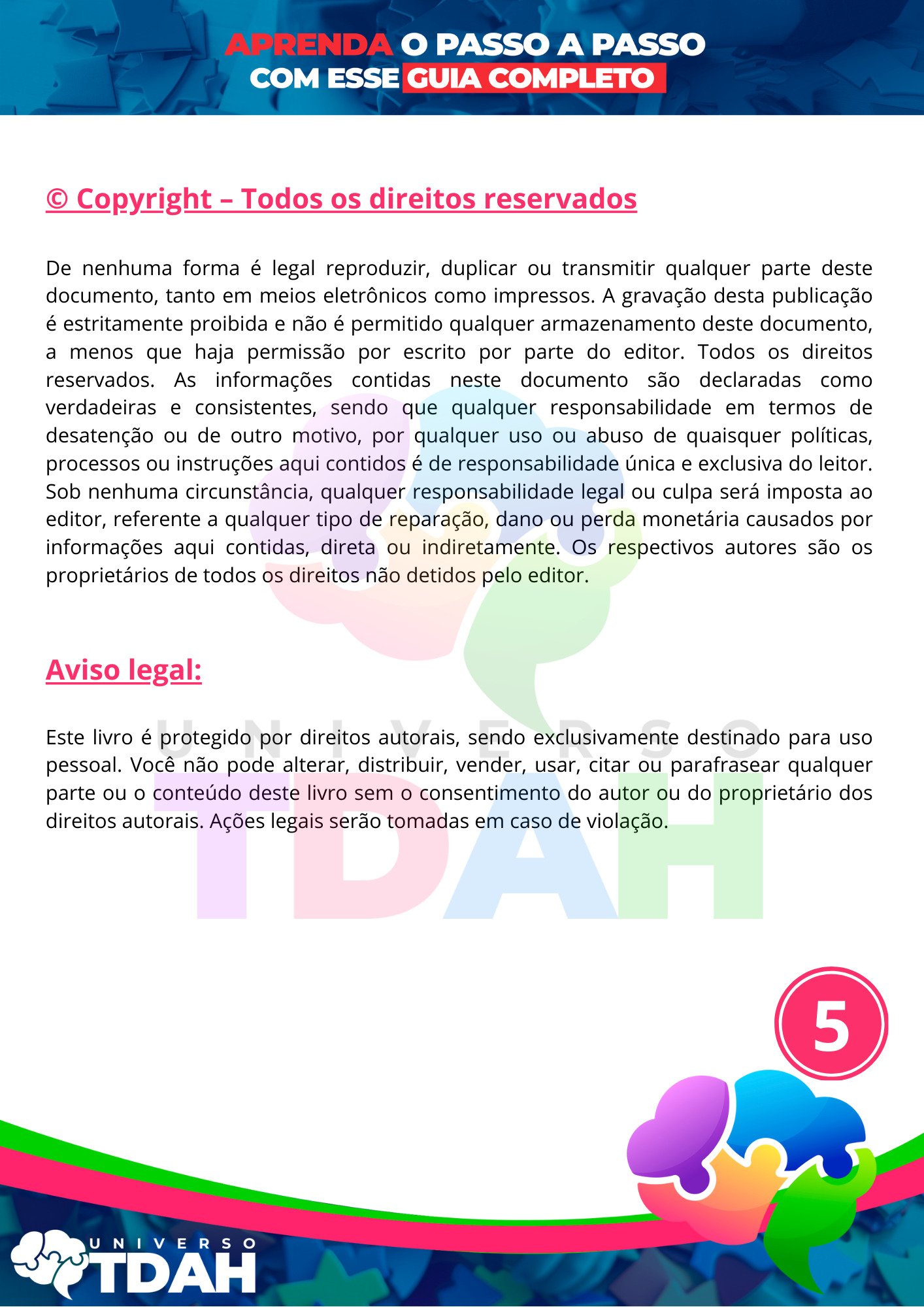 Apresentamos o e-book 'Universo TDAH